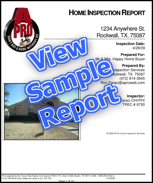 Sample Home Inspection Report